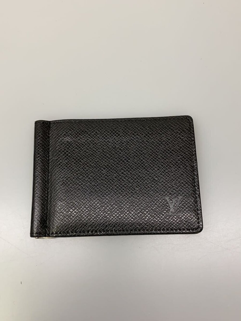 LOUIS VUITTON Card Case Wallet Leather Black